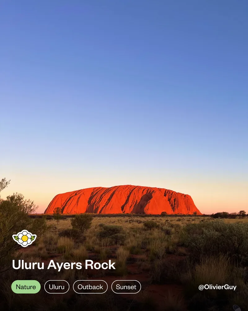 Post Instagram : Uluru Ayers Rock, une découverte Nature