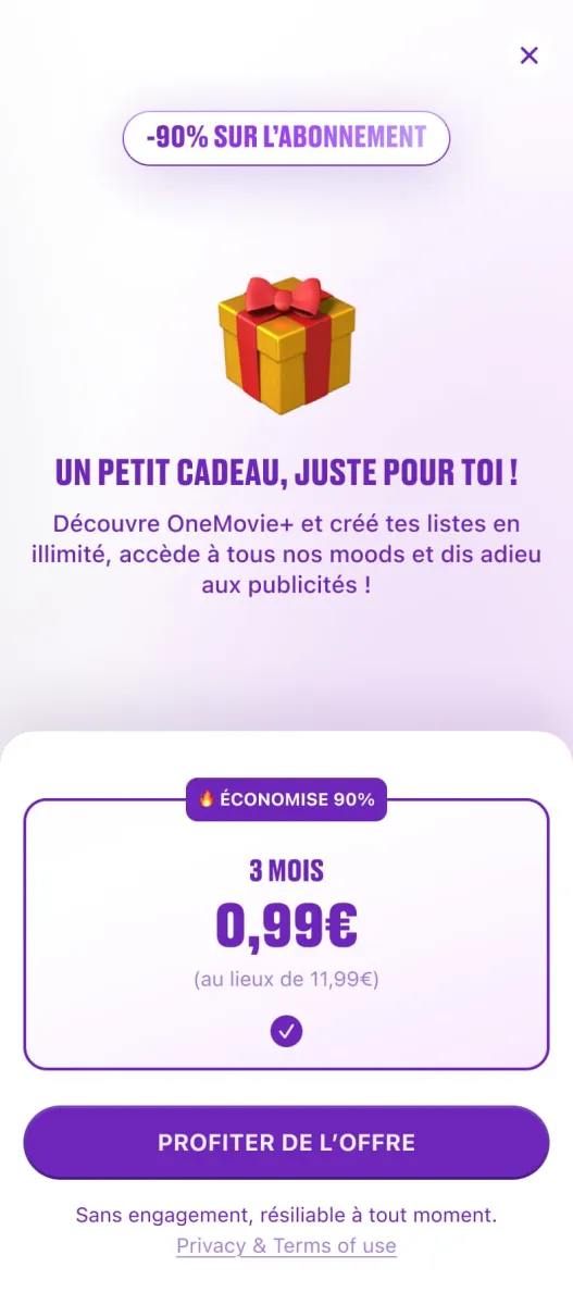 Offre d’abonnement : -90 %